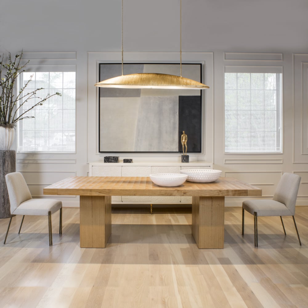 MELANGE DINING CHAIR - BURNISHED BRASS w/ LONDON METAL image number 0